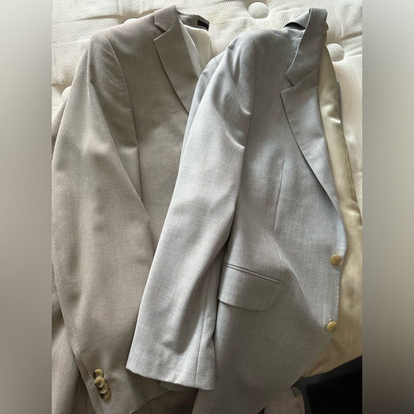Bundle Men Suit Jacket Gray and Tan sz 40 - Picture 1 of 17